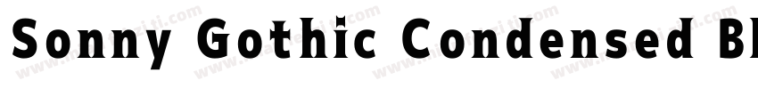 Sonny Gothic Condensed Black字体转换